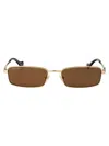 Gucci Sunglasses Woman Gold In Brown