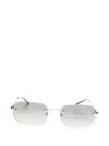 Gucci Rectangular-frame Sunglasses In Gray