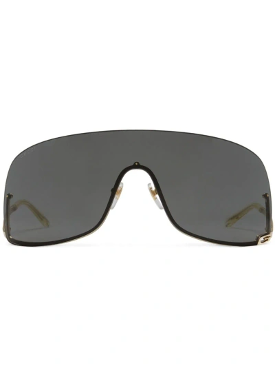 Gucci Oversize Sunglasses Uv Protection In Gold