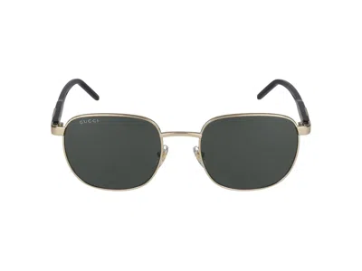 Gucci Sunglasses In Gold Black Grey