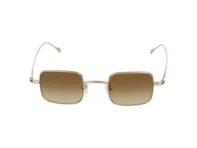 Gucci Sunglasses In Gold Gold Brown