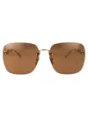 Gucci Sunglasses Woman Brown In Brown