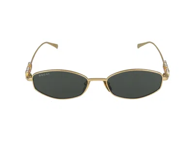 Gucci Sunglasses In Gold Gold Grey