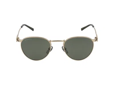 Gucci Sunglasses In Gold Gold Grey