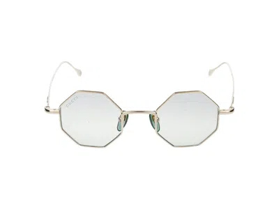 Gucci Sunglasses In Gold Gold Light Blue