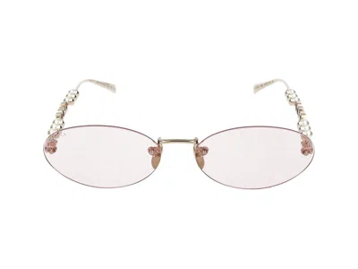 Gucci Sunglasses In Gold Gold Pink