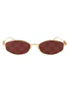 Gucci Gg1802s Sunglasses In Gold-gold-red