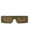 Gucci Interlocking G Sunglasses In Green-green-brown