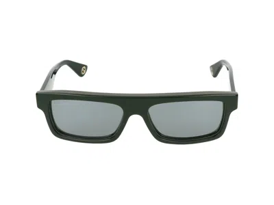 Gucci Sunglasses In Green Green Silver