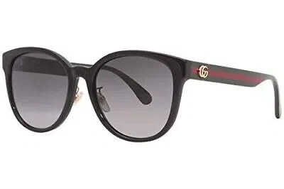 Pre-owned Gucci Sunglasses  Gg0854sk 001 Sunglasses Woman Color Black Gray Lens Size 56 Mm
