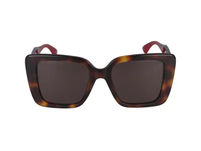 Gucci Sunglasses In Havana Blue Brown