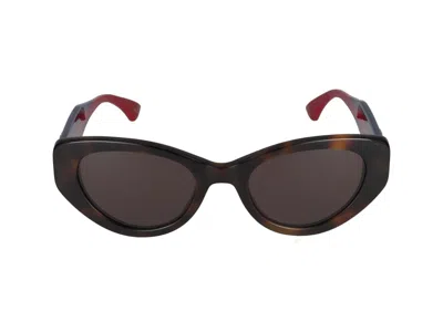 Gucci Sunglasses In Havana Blue Brown