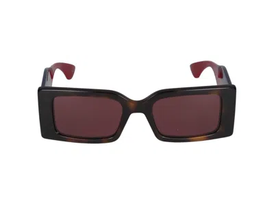 Gucci Sunglasses In Havana Blue Red