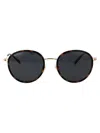 Gucci Gg1849s Sunglasses In Havana-gold-blue