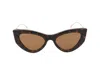 Gucci Sunglasses In Havana Gold Brown