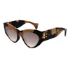 Gucci Gg1704s Linea Rivets 002 Havana Brown Sunglasses In Havana Havana Brown