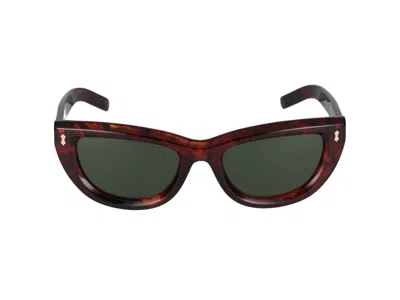 Gucci Eyewear Sunglasses In Havana Havana Green