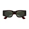 Gucci Gg1664s-002havana-red-green In Havana/verde