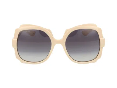 Gucci Sunglasses In Ivory Ivory Grey