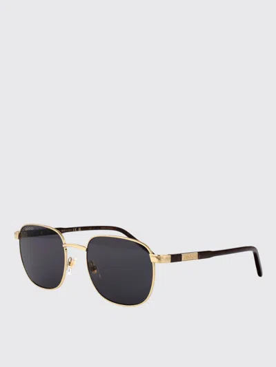 Gucci Sunglasses Men Gold In Black