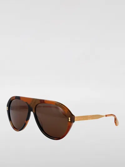 Gucci Sunglasses Men Gold In Brown