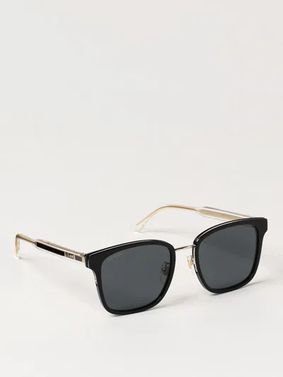 Gucci Gg0563skn Sunglasses In 003 Black Crystal Grey