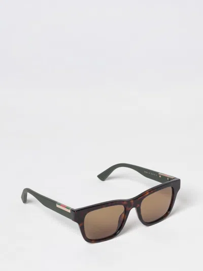 Gucci Sunglasses Men Multicolor In Brown