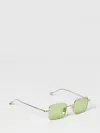 Gucci Frameless Rectangular Sunglasses In Green
