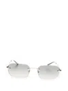 Gucci Rectangular-frame Sunglasses In Gray