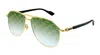 Gucci Eyewear Aviator Sunglasses In Gold