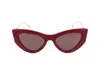 Gucci Sunglasses In Burgundy