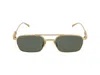 Gucci Gg1804s Linea Name Of Brand 001 Gold Grey Sunglasses In Gray