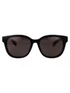 Gucci Black-black-grey Recycled Acetate Sunglasses In Black