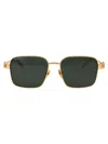 Gucci Gold-gold-grey Metal Sunglasses In Gold