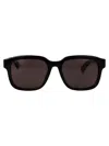 Gucci Black-black-grey Recycled Acetate Sunglasses In Multi