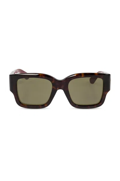 Gucci Interlocking G Square-frame Sunglasses In Multicolour