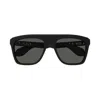 Gucci Shield Frame Sunglasses In Nero/grigio