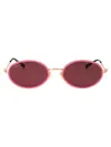 Gucci Pink-gold-violet Injection Sunglasses In Pink