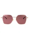Gucci Sunglasses In Pink-gold-red