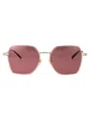 Gucci Sunglasses In Pink-gold-red