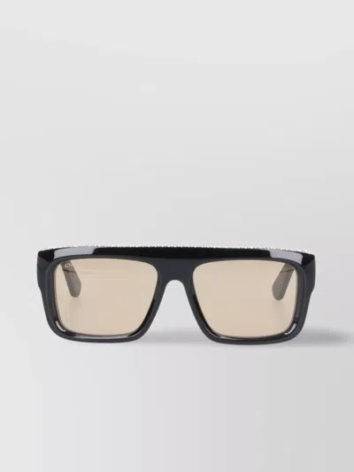 Gucci Sunglasses Rectangular Frame Thick Arms In Pink