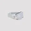 Gucci White Acetate Sunglasses In Silver