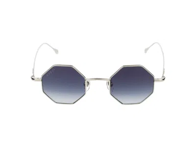 Gucci Sunglasses In Silver Silver Blue