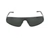 Gucci Oversized Angular Sunglasses In Silver Silver Grey