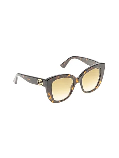 Pre-owned Gucci Sunglasses In Tan