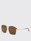 Gucci Havana-gold-brown Acetate Sunglasses In Brown