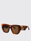 Gucci Sunglasses Woman Brown In Brown