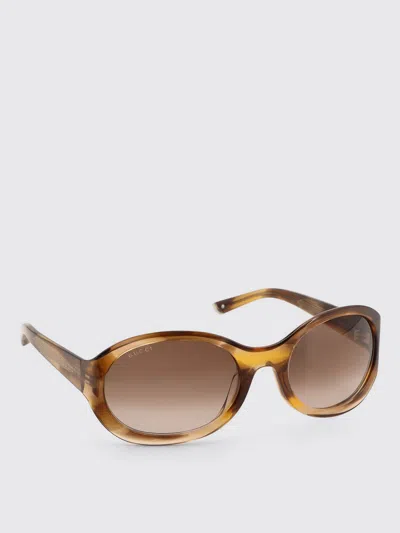 Gucci Stylish Round Frame Sunglasses With Tinted Lenses In Brown