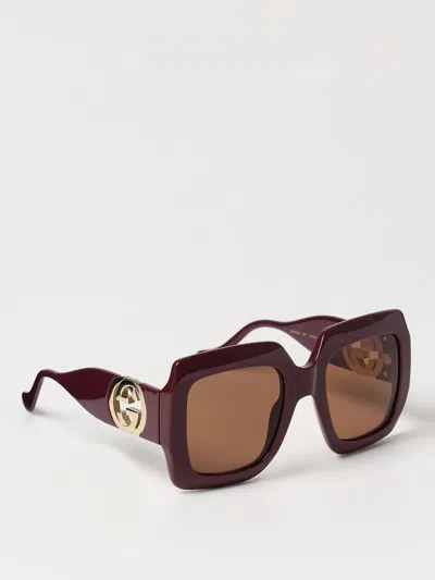 Gucci Sunglasses Woman Brown Woman