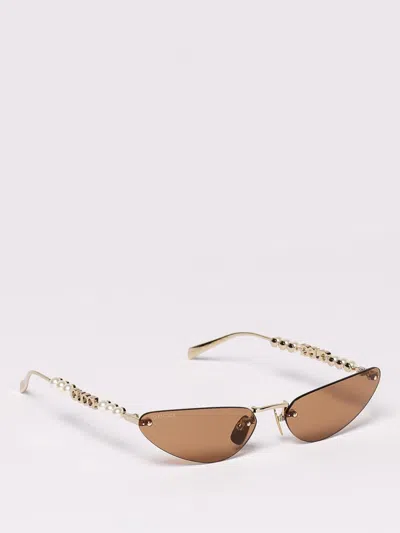Gucci Sunglasses Woman Gold In Brown